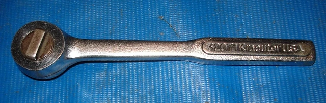Rare Vintage Kraeuter 32071 - 3/8" Drive Reversible Ratchet Wrench USA Nice Tool