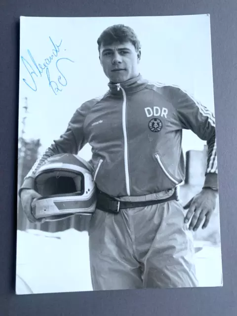 ALEXANDER SZELIG OLYMPIASIEGER 1994 4erBob signed DDRFoto 10x15