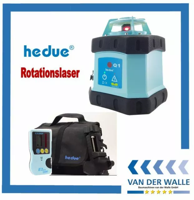 hedue® Baulaser Rotationslaser horizontal Q1 - R143 mit Tasche