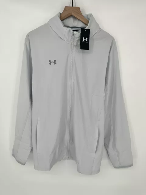 NEW Under Armour Men’s Squad 3.0 Warmup Full Zip Jacket Size XL