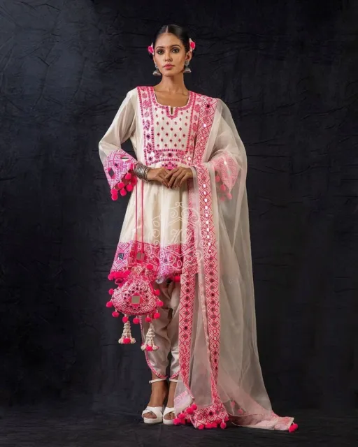 DHOTI TOP SALWAR KAMEEZ PARTY WEAR DRESS BOLLYWOOD SUIT PAKISTANI INDIAN  EID | eBay