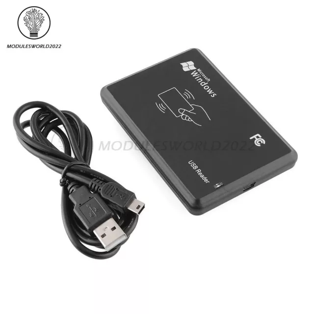 125Khz USB RFID Contactless Proximity Sensor Smart ID Card Reader EM4100 US