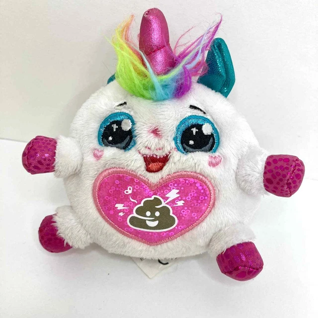 ZURU RAINBOCORNS SPARKLE Heart White Unicorn Plush Poop Emogi Stuffed Animal 4.68 PicClick UK