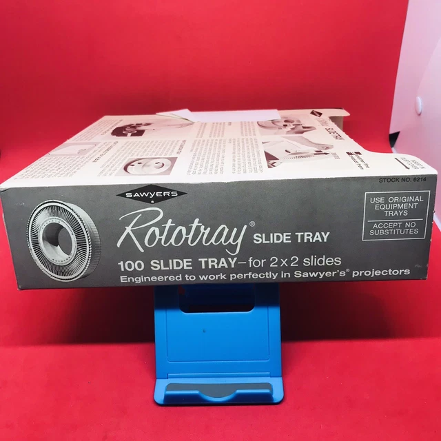 VINTAGE GAF SAWYER'S Rotary Rototray Slide Tray Carousel FILLED w/ 100