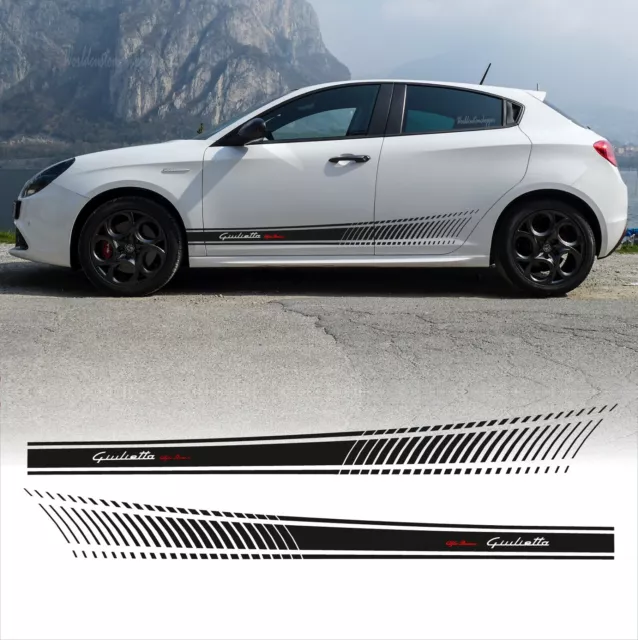 Fasce adesive Stiker Alfa Romeo Giulietta sotto porta laterali Auto tuning Sport