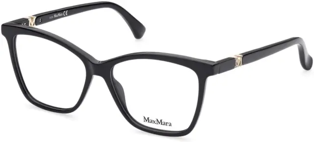 NEW MAXMARA MM 5017F Eyeglasses 001 Shiny Black 100% AUTHENTIC