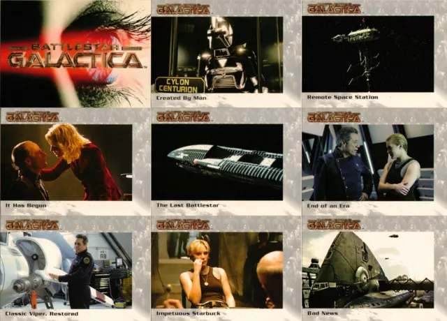 Battlestar Galactica Premiere Full 72 Card Base Set from Rittenhouse Archives