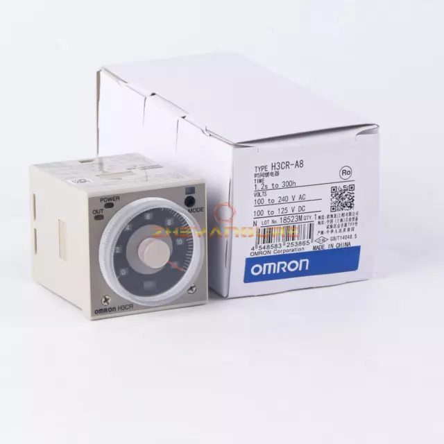 ONE OMRON H3CR-A8 Timer,8 Pin,100-240VAC,100-125VDC NEW