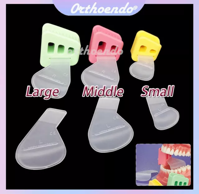 Dental Endodontics Tongue Guard Mouth Prop Bite Blocks Rubber Opener Retractor L