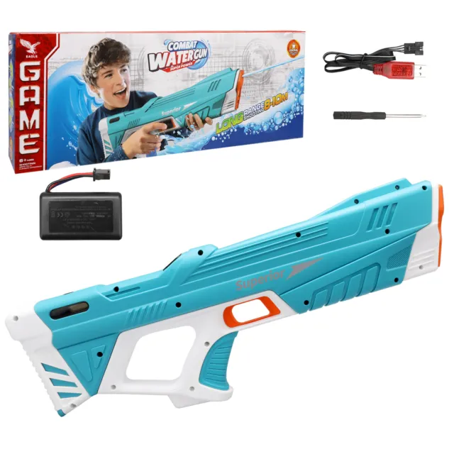 Vatos Elektrische Wasserpistole Spielzeug Sommer Water Pool Yard Spielzeug Blau