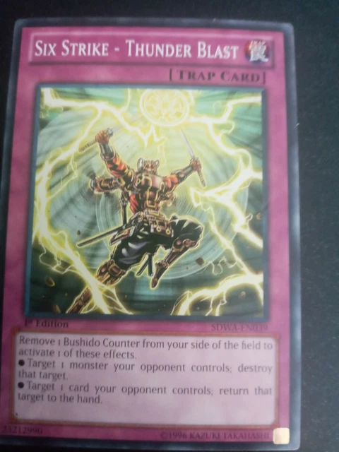 Yu-Gi-Oh! TCG Six Strike - Thunder Blast Structure Deck: Samurai Warlords SDWA-…
