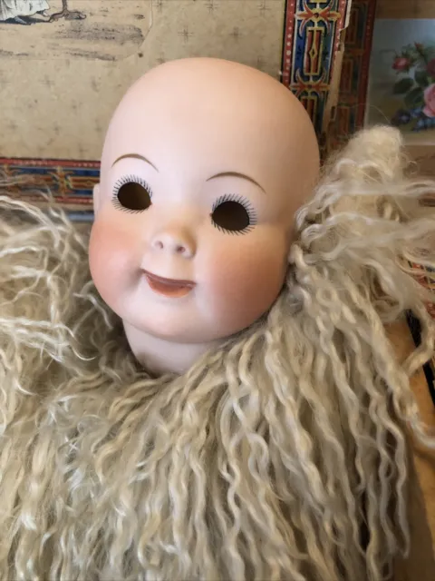 Antique Style Vintage Reproduction 165 GOOGLY Doll Head 1992… NEEDS EYES
