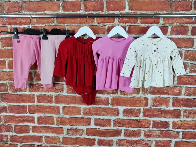Giubbotto Body Bambine Pacchetto Età 6-9 Mesi Gap Zara Ecc Legging T-Shirt 74Cm