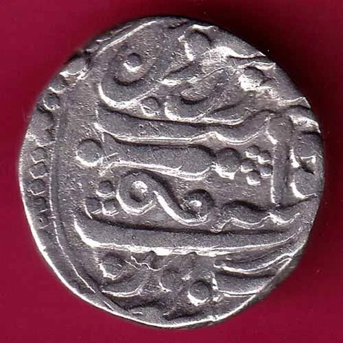 Gwalior State Canon Symbol Sheopur Mint One rupee rare silver coin #P81