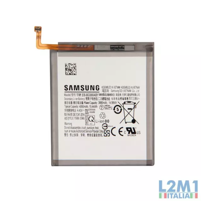 Batteria EB-BG980ABY per Samsung Galaxy S20 5G SM-G981 SM-G981B SM-G981B/DS