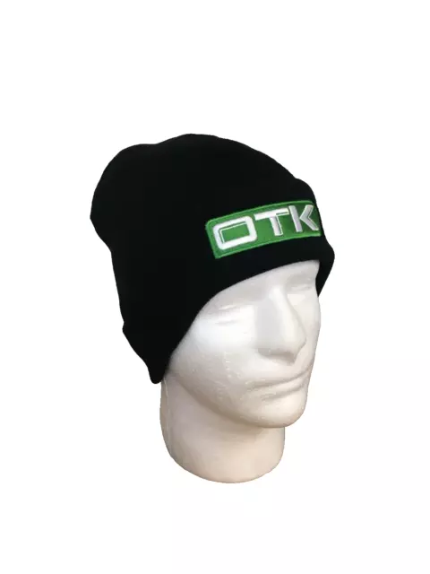 OTK Kart Beanie Mütze SCHWARZ bestickt Beanie brandneu Kart Teile UK 2