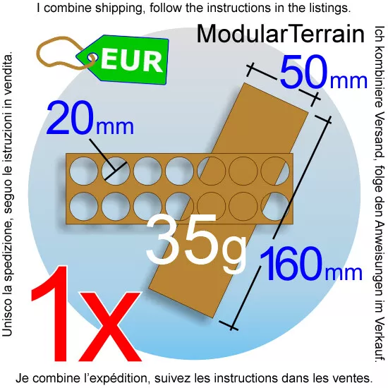 1x Movement Tray 2x7 7x2 20mm Round Base Bandeja De Movimiento SAGA Hail Caesar