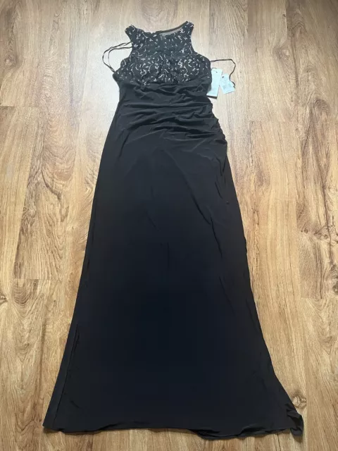 Kohls Scarlett Dress Women's Size 6 Black Gown NWT