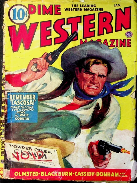 Dime Western Magazine Pulp Jan 1945 Vol. 41 #1 GD