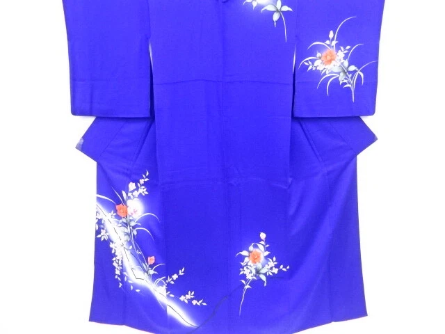 43546# Japanese Kimono / Antique Kimono / Floral Plants