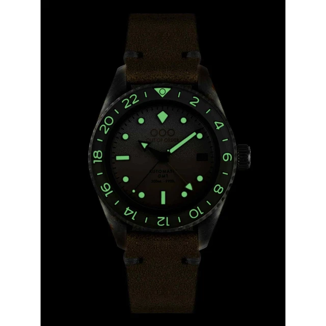 Out Of Order 001-25.MAR Uomo Margarita Automatico Gmt Polso 5