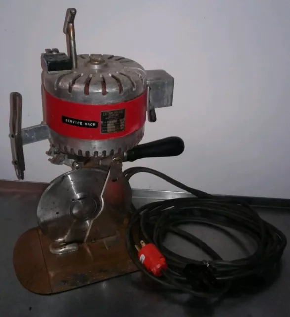 Vintage EASTMAN MACHINE Round Knife Cutting Machine 7" Blade 21.5ft Cord Our #2