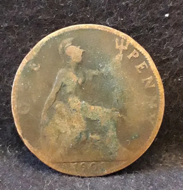 1901 Great Britain penny, Victoria, KM-790 (GB2)