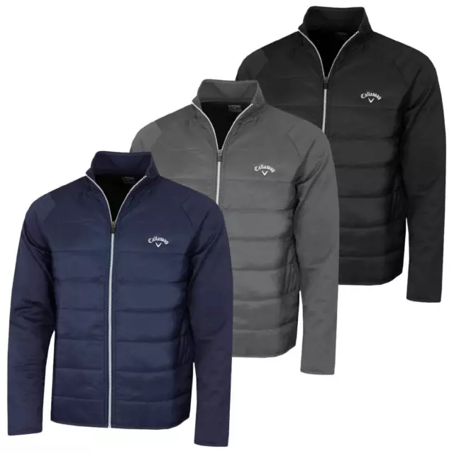 Callaway Golf Herren 2024 winddichte Puffer gepolsterte Jacke mit vollem Reißverschluss 35 % RABATT UVP