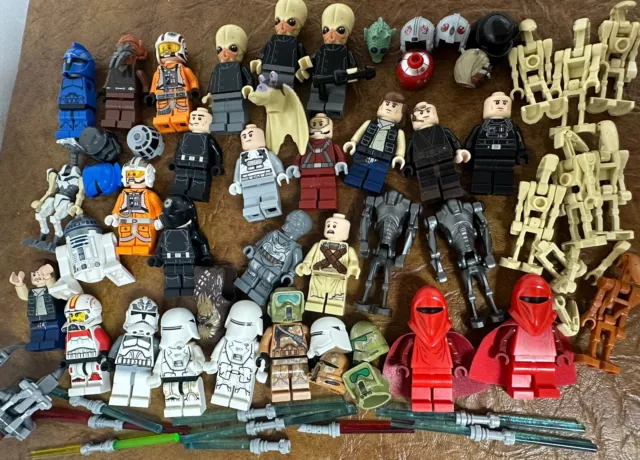 Lego Star Wars Lote Minifigura Plo Koon Bith Greedo Kashyyyk Troopers R2D2 Droids