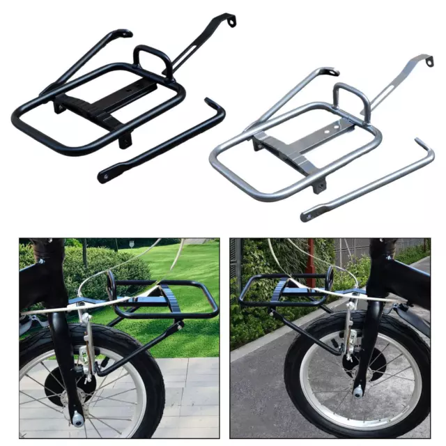 Bike Front Rack,Bicycle Cargo Rack Luggage Touring Carrier Pannier Rack for