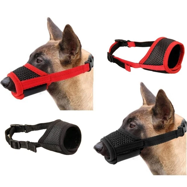 Red Anti-Corteza Nailon Cinturones Perros Boca Máscara Boca Perros Cubierta