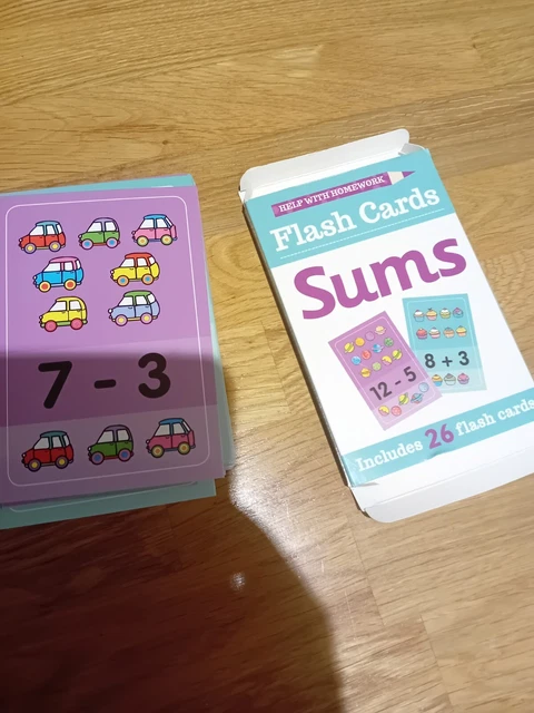 HELP WITH HOMEWORK Flash Cards Sums. Educational Mathematics Toy For ...