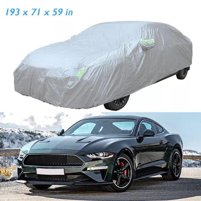 For Ford Mustang GT350 GT500 Full Car Cover All Weather Sun Rain Dust UV Proof