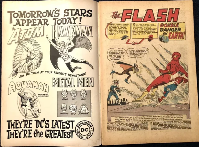 Flash # 129 (June 1962) 1st Silver Age /Golden Age Flash Team-Up, 1st SA JSA 2