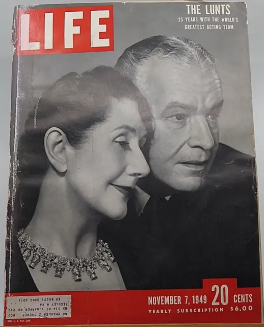 Vintage 1949 November 7 Edition LIFE Magazine Post War