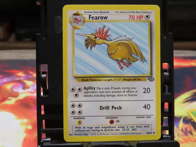 1995 fearow pokemon card value No.022 Top Sun Green Back NM-EX Japanese q920 20 Retreat Cost Fearow No. 022 Topsun Blue