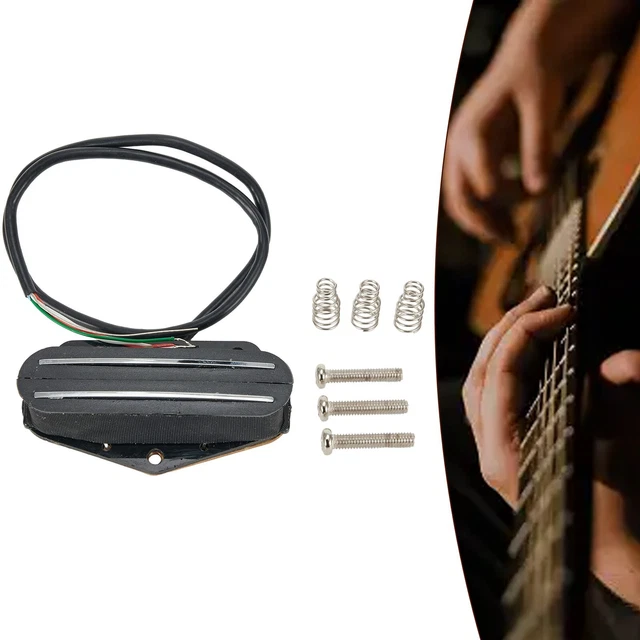 thumbnail image 2 of LYWS Rail Blade Pickup Metal Braided Wire Single Blade Electric Guitar Pickup For ST 2 of 13