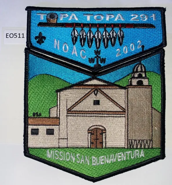 Boy Scout OA 291 Topa Topa Lodge 2002 NOAC Flap Set