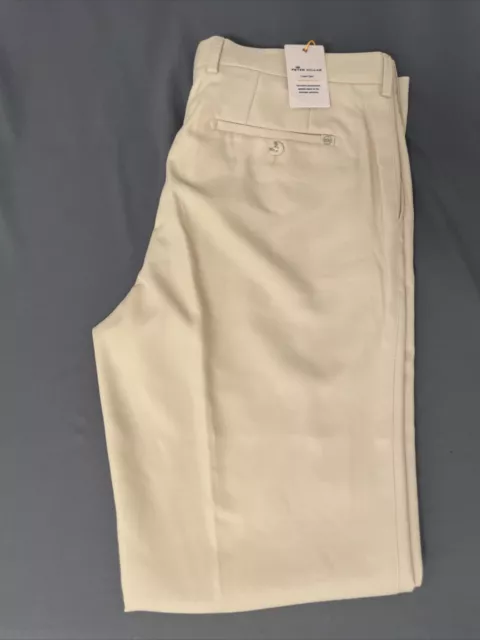 Peter Millar Golf Pants Crown Sport 34 x 34 Beige MCDMA Polyester NWT MSRP $149