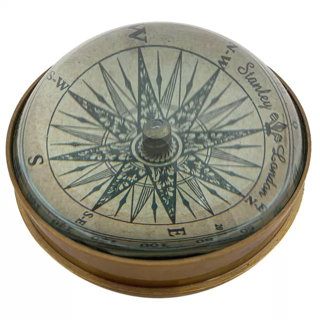 Kompass Wasser Maritim Navigation Schiff Paperweight  Messing  Antik-Stil Replik