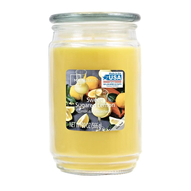 NEW Mainstays Scented Large Candle Jar Single Wick 1 Essences 20oz