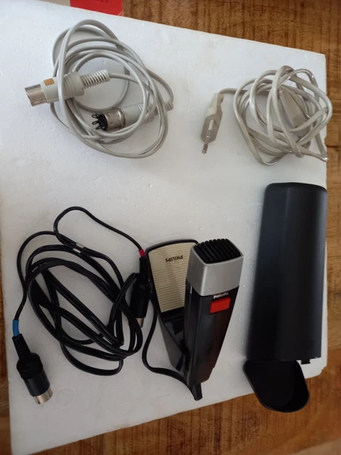 Vintage magnétophone cassette Philips N 2204 avec housse acces et boite 4