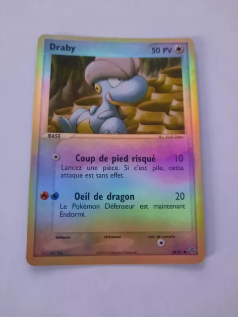 Carte Pokémon Draby 50 PV Bloc Ex Dragon 50/97 HOLO Reverse état TBE