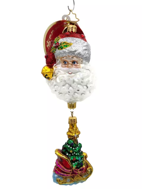 Adorno de Navidad árbol de Navidad mágico trineo Christopher Radko Santas 1021278