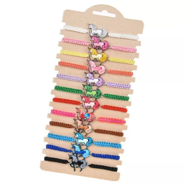 12 Pcs Einhorn-Armband Bunte Armbänder Gemischte Vermanschen