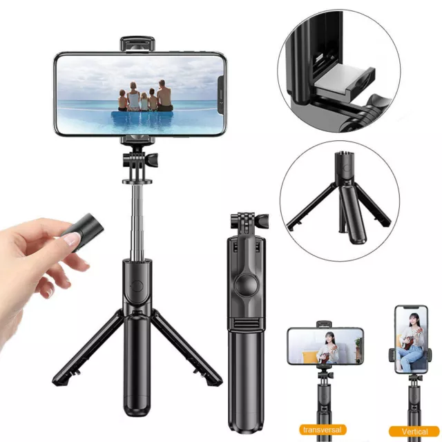 Selfie Stick Tripod Remote Desktop Stand Cell Phone Holder For iPhone Samsung US