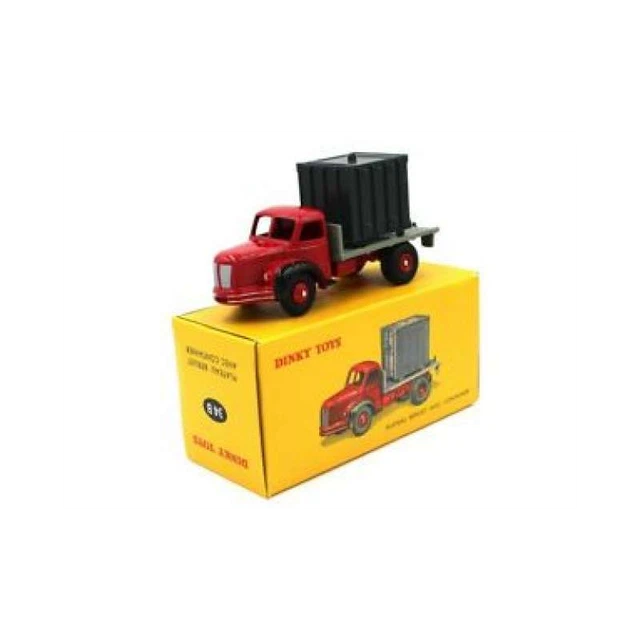 Dinky Toys Berliet Porte-container - Échelle 1/43 - Rouge, Zamac - Occasion