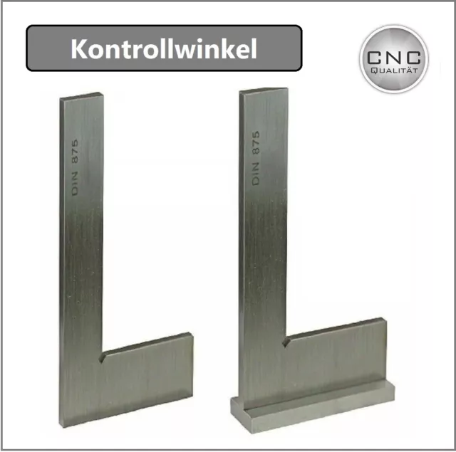 CNC QUALITÄT Kontrollwinkel aus Edelstahl - rostfrei INOX - alle Ausführungen