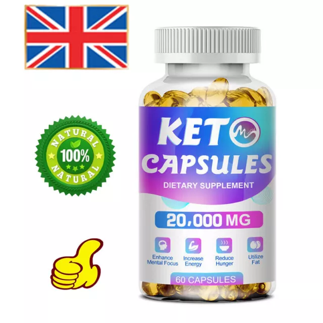 Keto Diet Pills Strong Fast Weight Loss Fat Burner Ketosis & Slimming Capsules