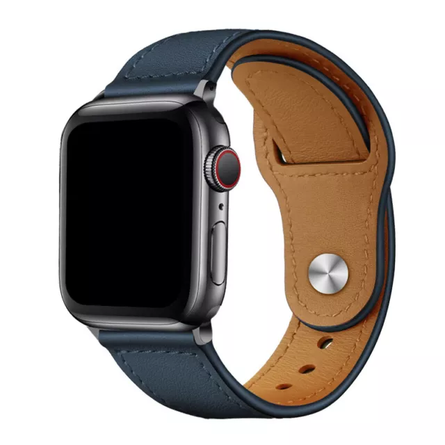 Leder Armband für Apple Watch All Series Elegant Luxury 3